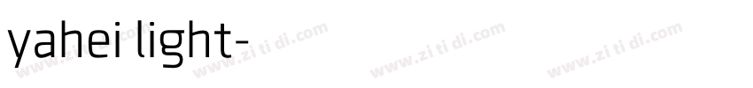 yahei light字体转换